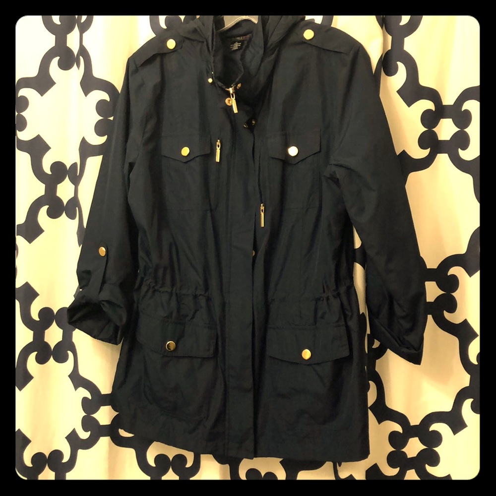 Navy Anorak Coat